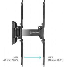 Кронштейн для телевизора Onkron M2 черный 26"-65" макс.35кг настенный поворот и наклон