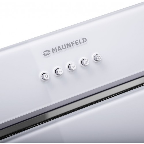 Вытяжка встраиваемая Maunfeld TRAPEZE 601GG белый управление: кнопочное (1 мотор)