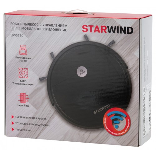 Пылесос-робот Starwind SRV5550 15Вт черный