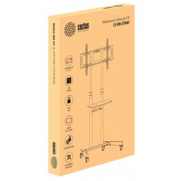 Стойка для телевизора Cactus CS-ST04H черный 37"-70" макс.45кг напольный мобильный
