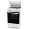 Плита Комбинированная Gorenje GK5A42WF-B белый (металлическая крышка) реш.чугун