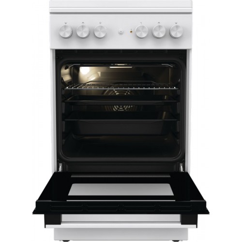Плита Комбинированная Gorenje GK5A42WF-B белый (металлическая крышка) реш.чугун