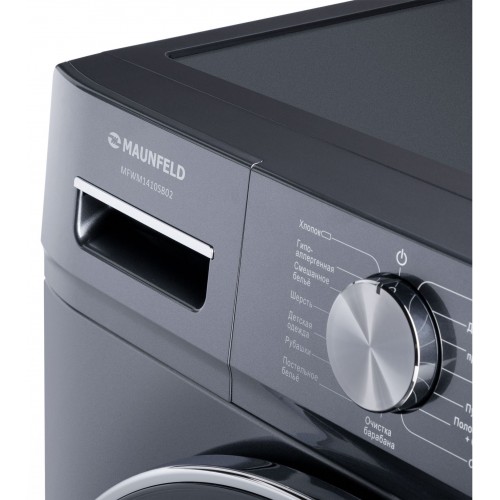 Стиральная машина Maunfeld MFWM1410SB02 класс: A+++ загр.фронтальная макс.:10кг темно-серебристый инвертор