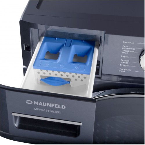 Стиральная машина Maunfeld MFWM1410SB02 класс: A+++ загр.фронтальная макс.:10кг темно-серебристый инвертор