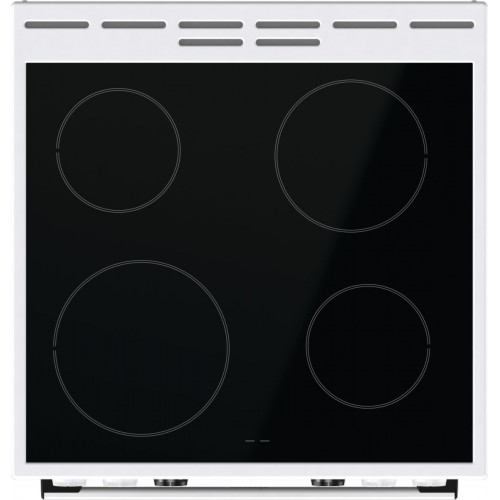 Плита Электрическая Gorenje GEC6C40WD белый стеклокерамика (без крышки)