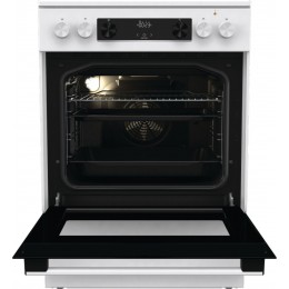 Плита Электрическая Gorenje GEC6C40WD белый стеклокерамика (без крышки)