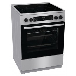Плита Электрическая Gorenje GECS6C70XC нержавеющая сталь стеклокерамика (без крышки)
