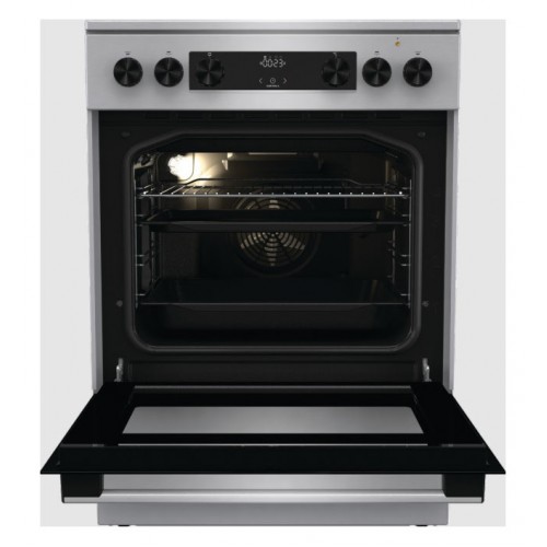 Плита Электрическая Gorenje GECS6C70XC нержавеющая сталь стеклокерамика (без крышки)