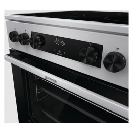 Плита Электрическая Gorenje GECS6C70XC нержавеющая сталь стеклокерамика (без крышки)