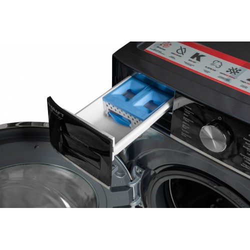 Стиральная машина Kraft TCH-HDD8597SDB класс: B загр.фронтальная макс.:8кг (с сушкой) серый инвертор