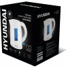Чайник электрический Hyundai HYK-P2407 1.7л. 2200Вт белый/голубой корпус: пластик