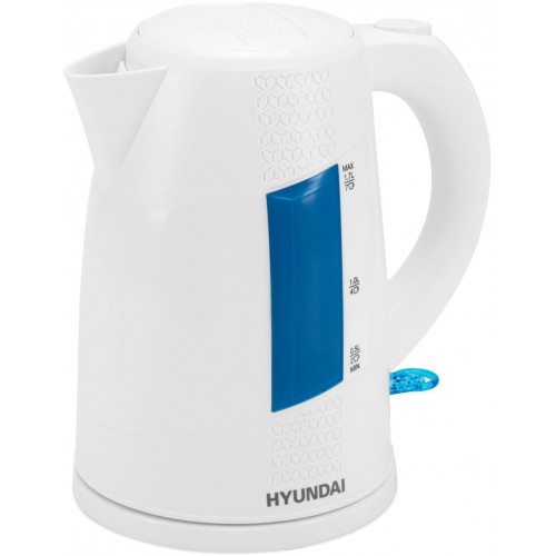 Чайник электрический Hyundai HYK-P2407 1.7л. 2200Вт белый/голубой корпус: пластик