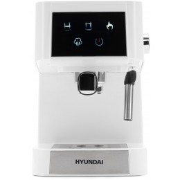 Кофеварка рожковая Hyundai HEM-3203 1000Вт белый/серебристый