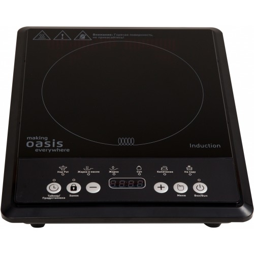 Плита Индукционная Oasis PI-B12SK черный закаленное стекло (настольная) (РI-B12SK)