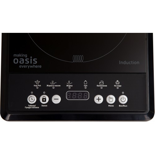 Плита Индукционная Oasis PI-B12SK черный закаленное стекло (настольная) (РI-B12SK)
