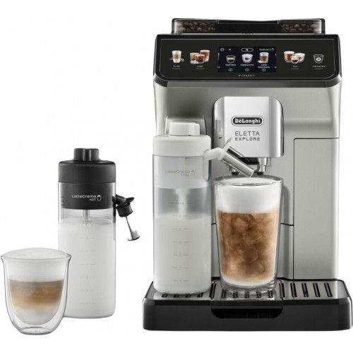 Кофемашина Delonghi Eletta Explore ECAM450.65.S 1450Вт серебристый