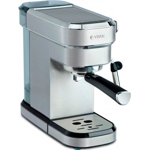 Кофеварка рожковая Vitek VT-1509 870Вт серебристый