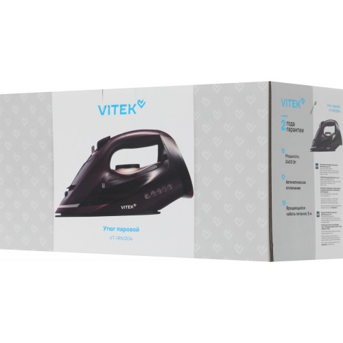 Утюг Vitek VT-IRN1204 2400Вт бордовый