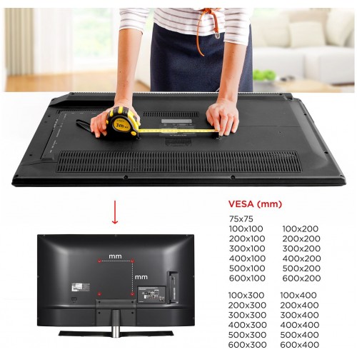 Кронштейн для телевизора Holder PTS-4006 черный 32"-60" макс.40кг настенный наклон