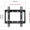 Кронштейн для телевизора Holder LCD-T2609 черный 19"-50" макс.40кг настенный наклон