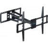 Кронштейн для телевизора Kromax ATLANTIS-75 черный 40"-90" макс.101кг настенный поворотно-выдвижной и наклонный