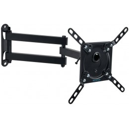 Кронштейн для телевизора Kromax DIX-14 черный 15"-42" макс.20кг настенный поворотно-выдвижной и наклонный