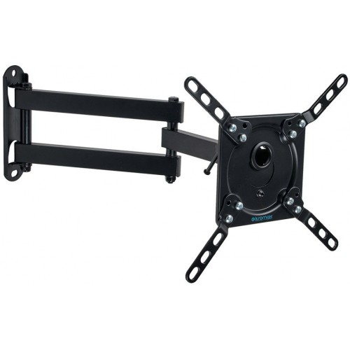 Кронштейн для телевизора Kromax DIX-14 черный 15"-42" макс.20кг настенный поворотно-выдвижной и наклонный