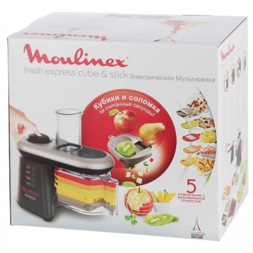 Измельчитель электрический Moulinex DJ905832 0.5л. 280Вт черный/серый