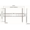 Кронштейн для телевизора Ultramounts UM815F черный 60"-100" макс.75кг настенный фиксированный