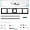 Кронштейн для телевизора Onkron UF4 черный 55-100, макс. 75 кг, настенный фиксированный