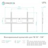 Кронштейн для телевизора Onkron UF4 черный 55-100, макс. 75 кг, настенный фиксированный