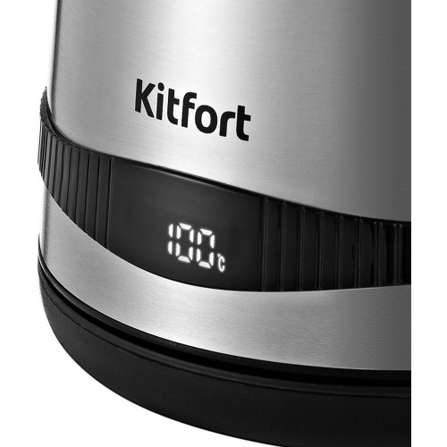 Чайник электрический Kitfort КТ-6121-5 1.7л. 2200Вт серебристый корпус: металл/пластик