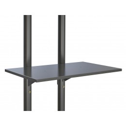 Стойка для телевизора Cactus CS-ST04 черный 37"-70" макс.68кг напольный мобильный