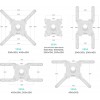 Кронштейн для телевизора Onkron M4 белый 32-65, макс. 35кг, настенный, поворотный и наклонный