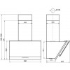Вытяжка каминная Elikor Рубин Ceramics S4 60Н-700-Э4Д нержавеющая сталь управление: кнопочное (1 мотор)