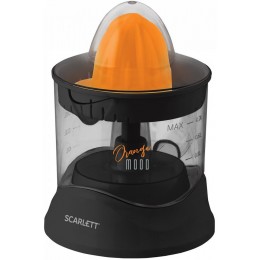 Соковыжималка цитрусовая Scarlett EasyClean SC-JE50C09 25Вт рез.сок.:700мл. черный/оранжевый