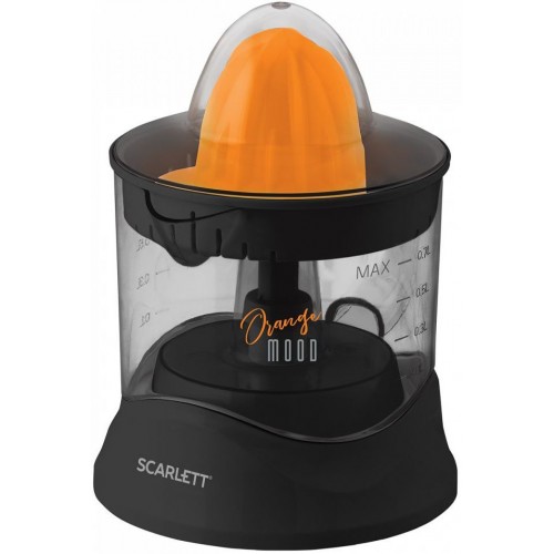 Соковыжималка цитрусовая Scarlett EasyClean SC-JE50C09 25Вт рез.сок.:700мл. черный/оранжевый