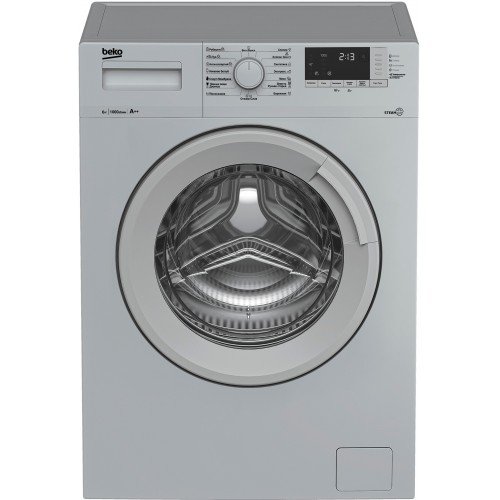 Стиральная машина Beko WSRE6512ZSS класс: A загр.фронтальная макс.:6кг серебристый