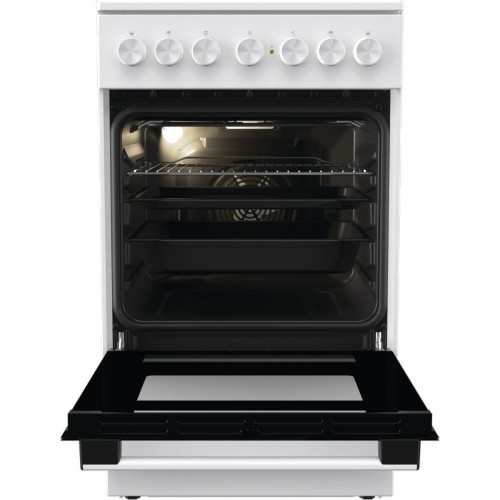 Плита Электрическая Gorenje GEC5B41WG белый стеклокерамика (без крышки)
