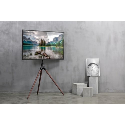 Подставка для телевизора Cactus CS-ST1246BKWN черный/орех 45"-65" макс.32кг напольный