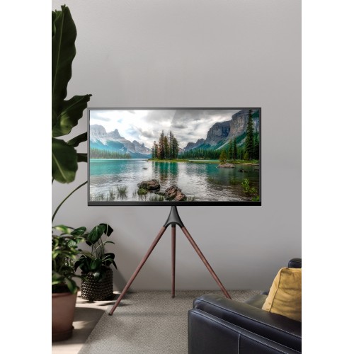Подставка для телевизора Cactus CS-ST1246BKWN черный/орех 45"-65" макс.32кг напольный