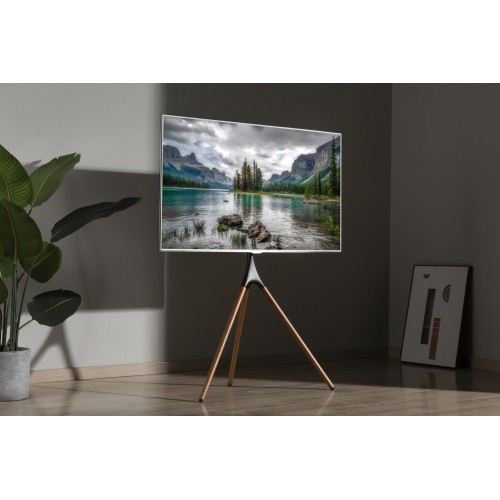 Подставка для телевизора Cactus CS-ST1246BKWN черный/орех 45"-65" макс.32кг напольный