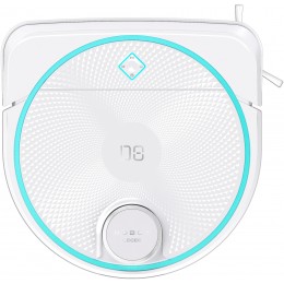 Пылесос-робот Hobot Legee D8 белый/бирюзовый