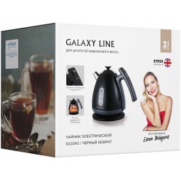 Чайник электрический Galaxy Line GL 0343 1.7л. 2200Вт черный корпус: металл/пластик (ГЛ0343ЛНЕФ)