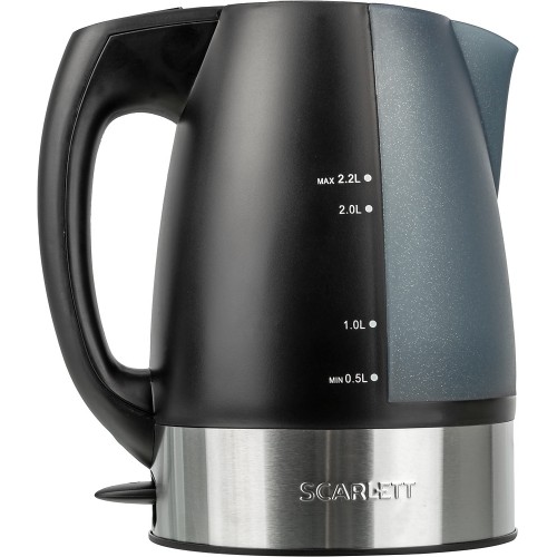 Чайник электрический Scarlett SC-1020 2.2л. 2200Вт черный корпус: пластик