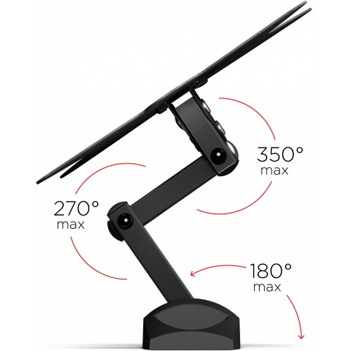 Кронштейн для телевизора Holder LCDS-5038 металлик 19"-50" макс.30кг настенный поворот и наклон