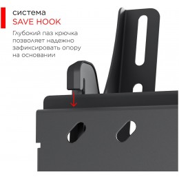 Кронштейн для телевизора Holder LCDS-5071 темный металлик 37"-55" макс.45кг настенный наклон