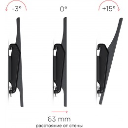 Кронштейн для телевизора Holder LCDS-5071 темный металлик 37"-55" макс.45кг настенный наклон