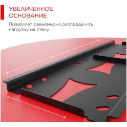 Кронштейн для телевизора Holder LCDS-5071 темный металлик 37"-55" макс.45кг настенный наклон
