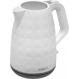 Чайник электрический Scarlett SC-EK18P49 1.7л. 2200Вт белый/серый корпус: пластик